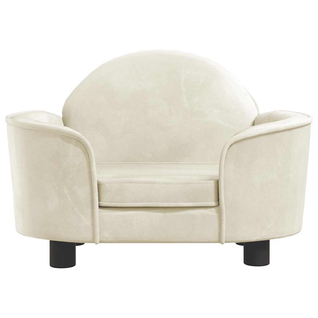 Hondenmand 66X40X45 Cm Fluweel Kleurig Crème
