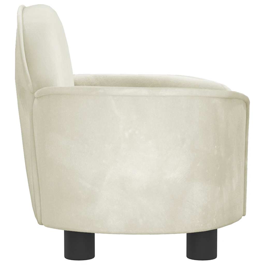Hondenmand 66X40X45 Cm Fluweel Kleurig Crème