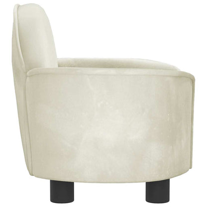 Hondenmand 66X40X45 Cm Fluweel Kleurig Crème