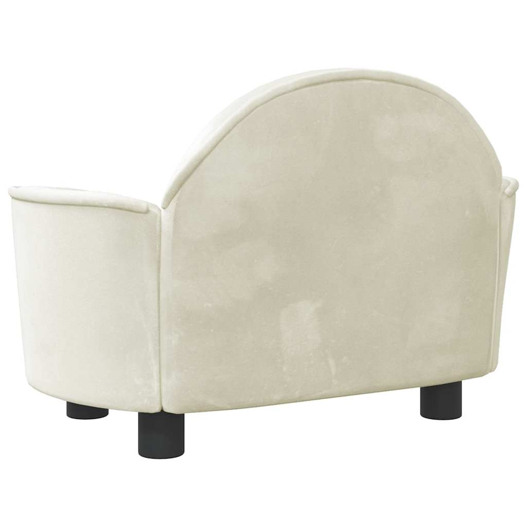 Hondenmand 66X40X45 Cm Fluweel Kleurig Crème