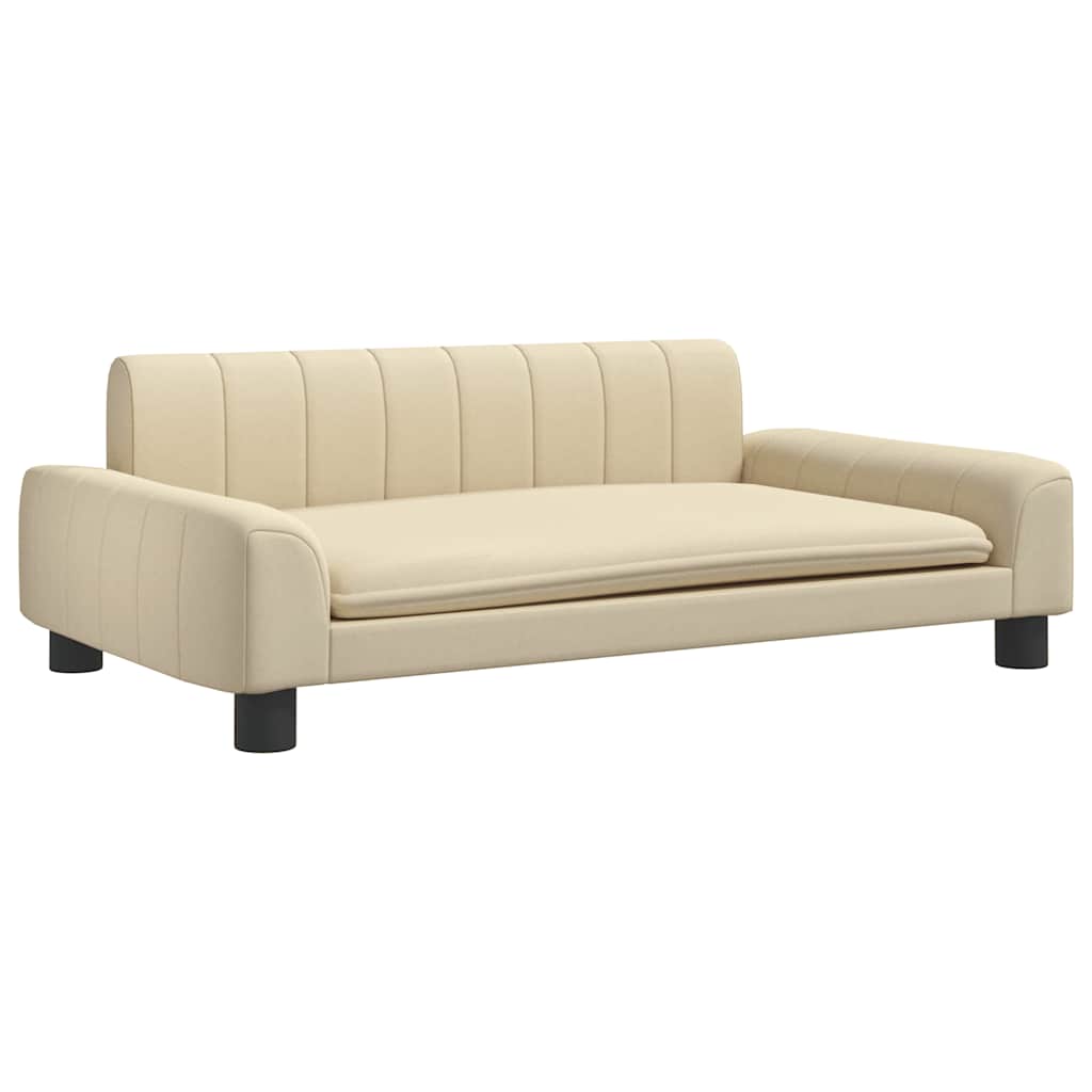 Hondenmand Kleurig 90 x 53 x 30 cm Crème Stof
