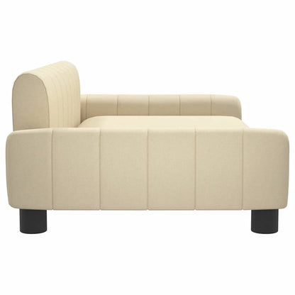 Hondenmand Kleurig 90 x 53 x 30 cm Crème Stof