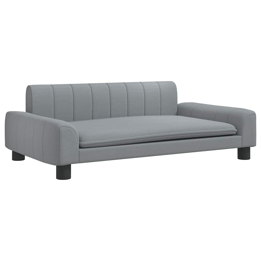 Hondenmand 90 x 53 x 30 cm Lichtgrijs Stof