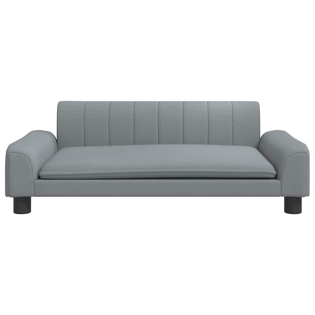 Hondenmand 90 x 53 x 30 cm Lichtgrijs Stof