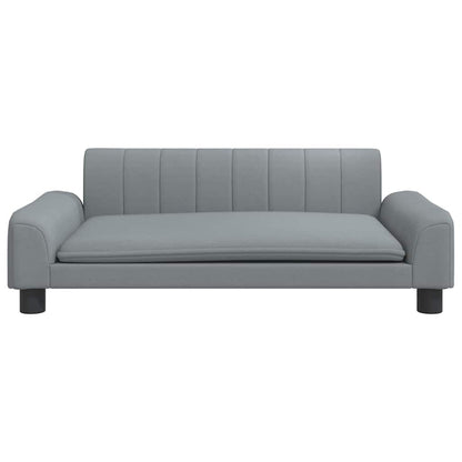 Hondenmand 90 x 53 x 30 cm Lichtgrijs Stof