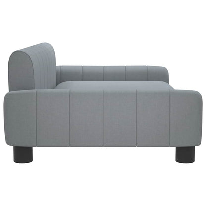 Hondenmand 90 x 53 x 30 cm Lichtgrijs Stof