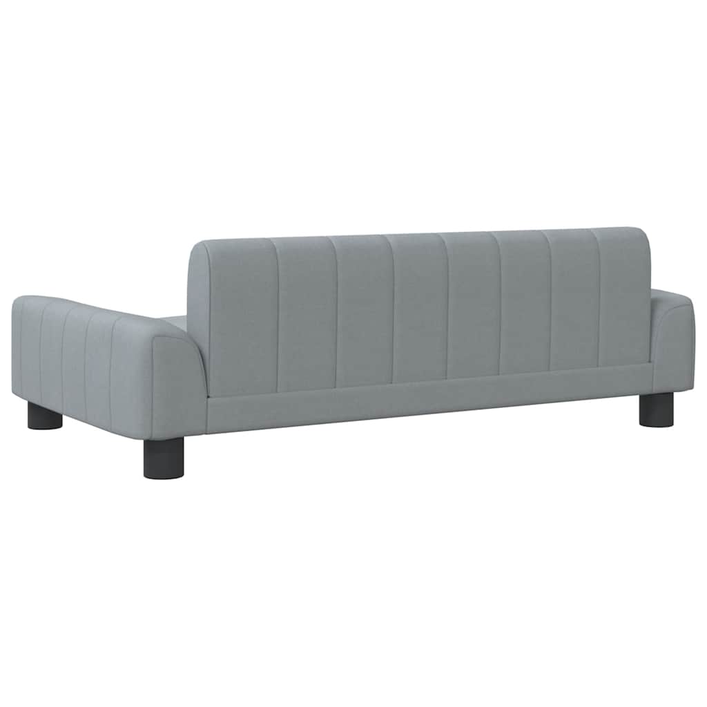 Hondenmand 90 x 53 x 30 cm Lichtgrijs Stof