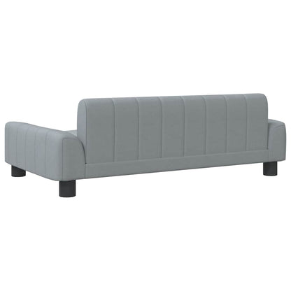 Hondenmand 90 x 53 x 30 cm Lichtgrijs Stof