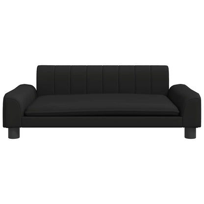 Hondenmand 90 x 53 x 30 cm Zwart Kunstleer