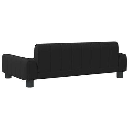 Hondenmand 90 x 53 x 30 cm Zwart Kunstleer