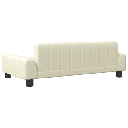 Hondenmand Kleurig 90 x 53 x 30 cm Crème Kunstleer