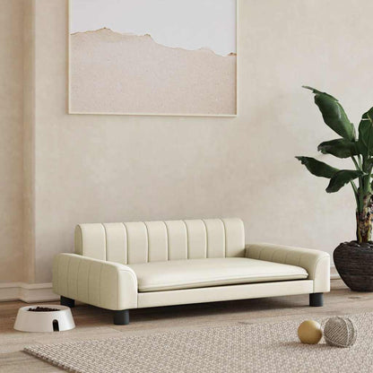 Hondenmand Kleurig 90 x 53 x 30 cm Crème Kunstleer