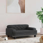Hondenmand Kunstleer 70 x 45 x 30 cm Zwart