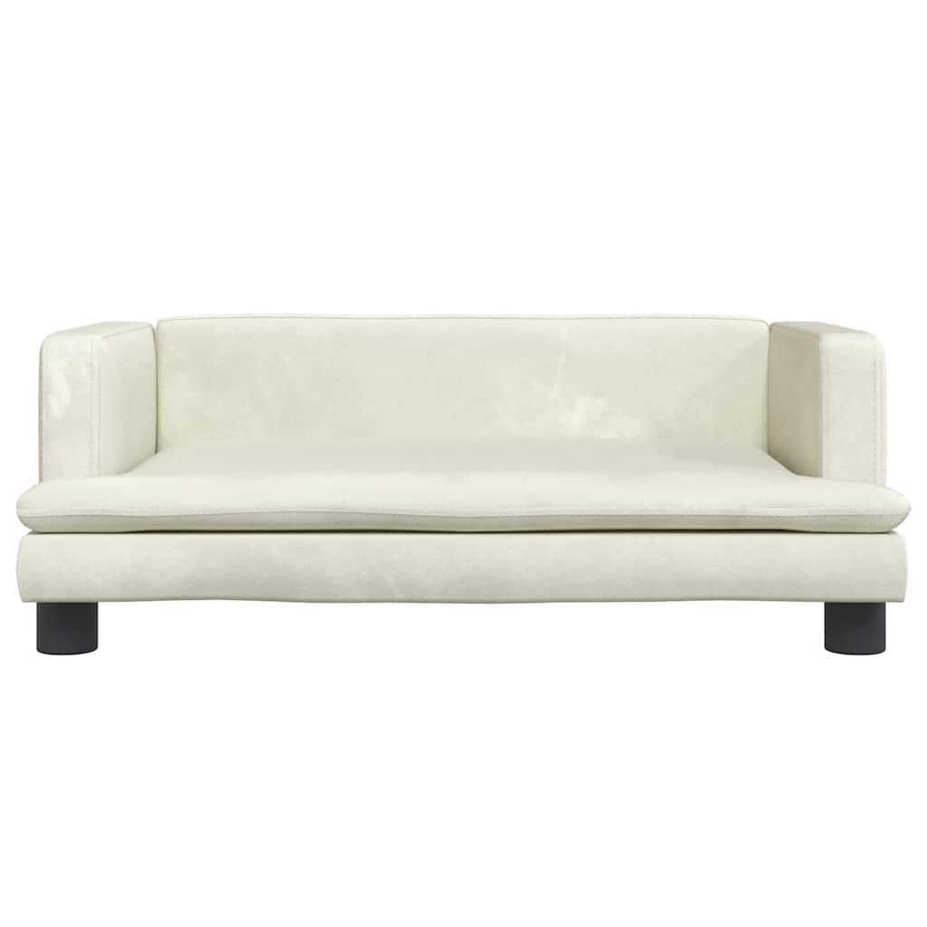 Hondenmand Kleurig 80 x 45 x 30 cm Crème Fluweel