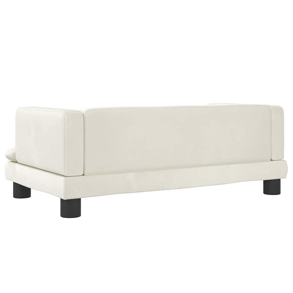 Hondenmand Kleurig 80 x 45 x 30 cm Crème Fluweel