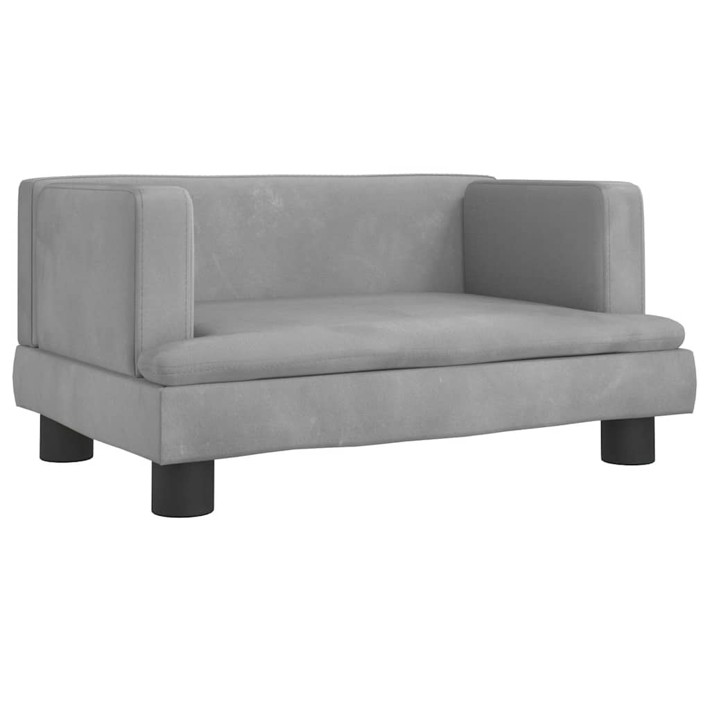 Hondenmand 60 x 40 x 30 cm Lichtgrijs Fluweel