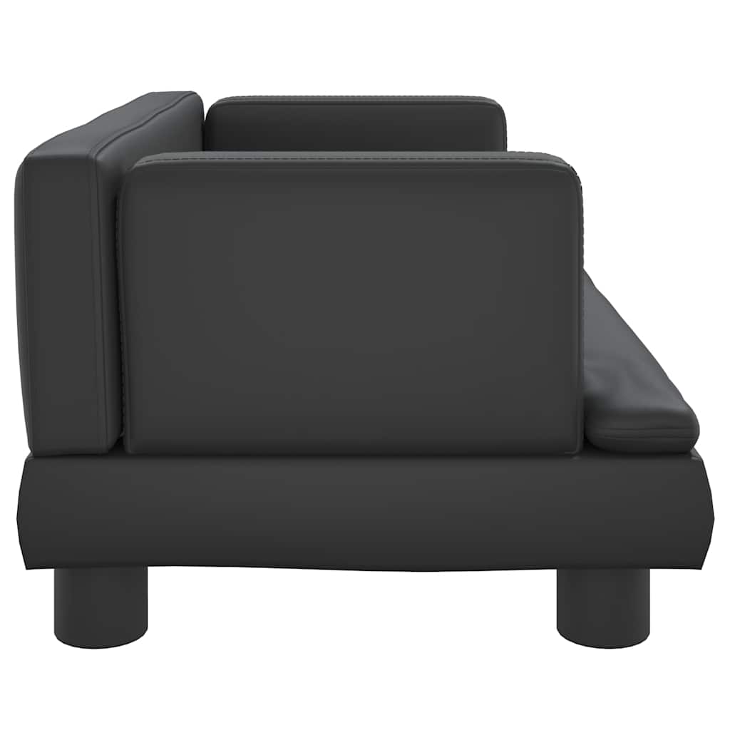 Hondenmand 60 x 40 x 30 cm Zwart Kunstleer