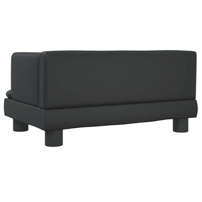 Hondenmand 60 x 40 x 30 cm Zwart Kunstleer