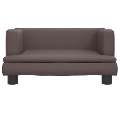 Hondenmand 60 x 40 x 30 cm Bruin Kunstleer