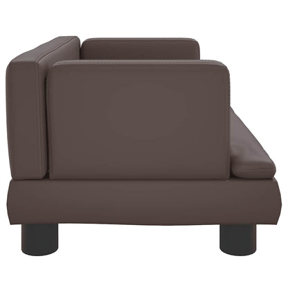 Hondenmand 60 x 40 x 30 cm Bruin Kunstleer