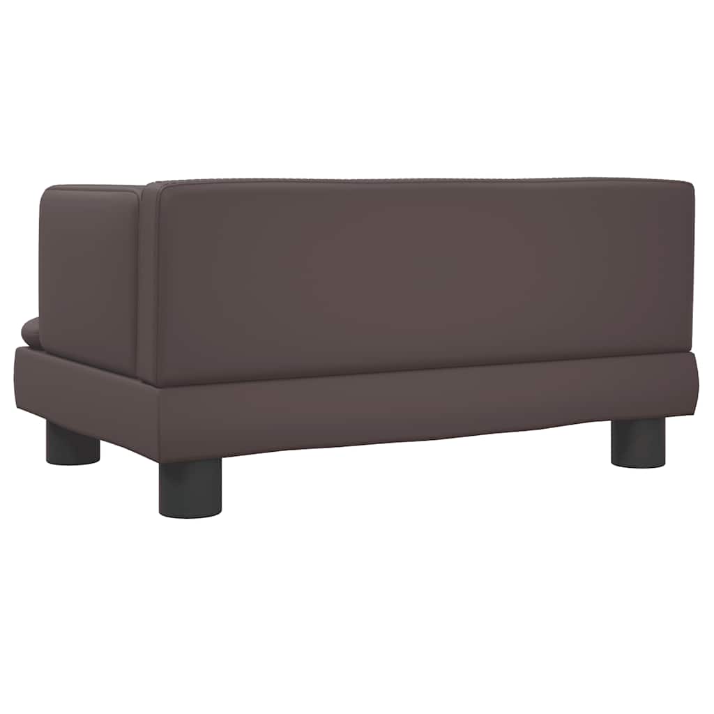 Hondenmand 60 x 40 x 30 cm Bruin Kunstleer