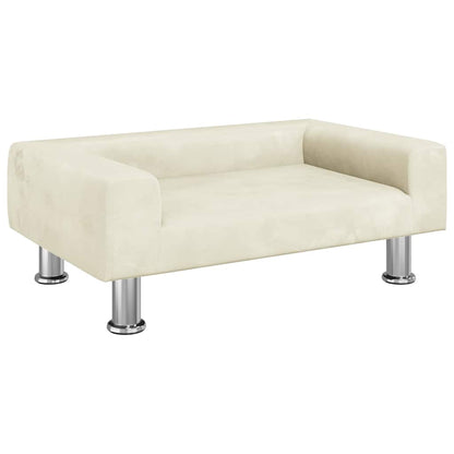 Hondenmand 70X45X26,5 Cm Fluweel Kleurig 70 x 45 x 26.5 cm Crème
