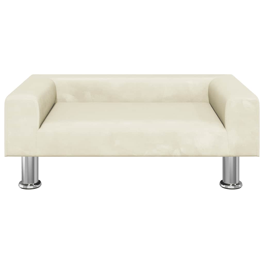 Hondenmand 70X45X26,5 Cm Fluweel Kleurig 70 x 45 x 26.5 cm Crème