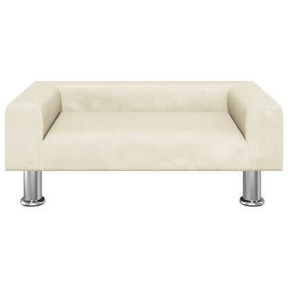 Hondenmand 70X45X26,5 Cm Fluweel Kleurig 70 x 45 x 26.5 cm Crème