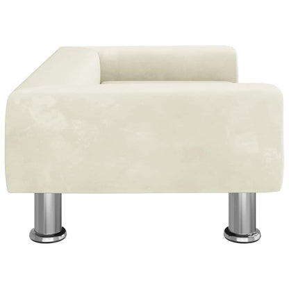 Hondenmand 70X45X26,5 Cm Fluweel Kleurig 70 x 45 x 26.5 cm Crème