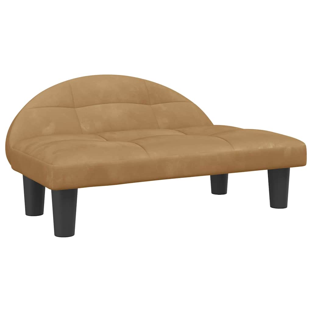 Hondenmand 70X52X30 Cm Bruin Fluweel