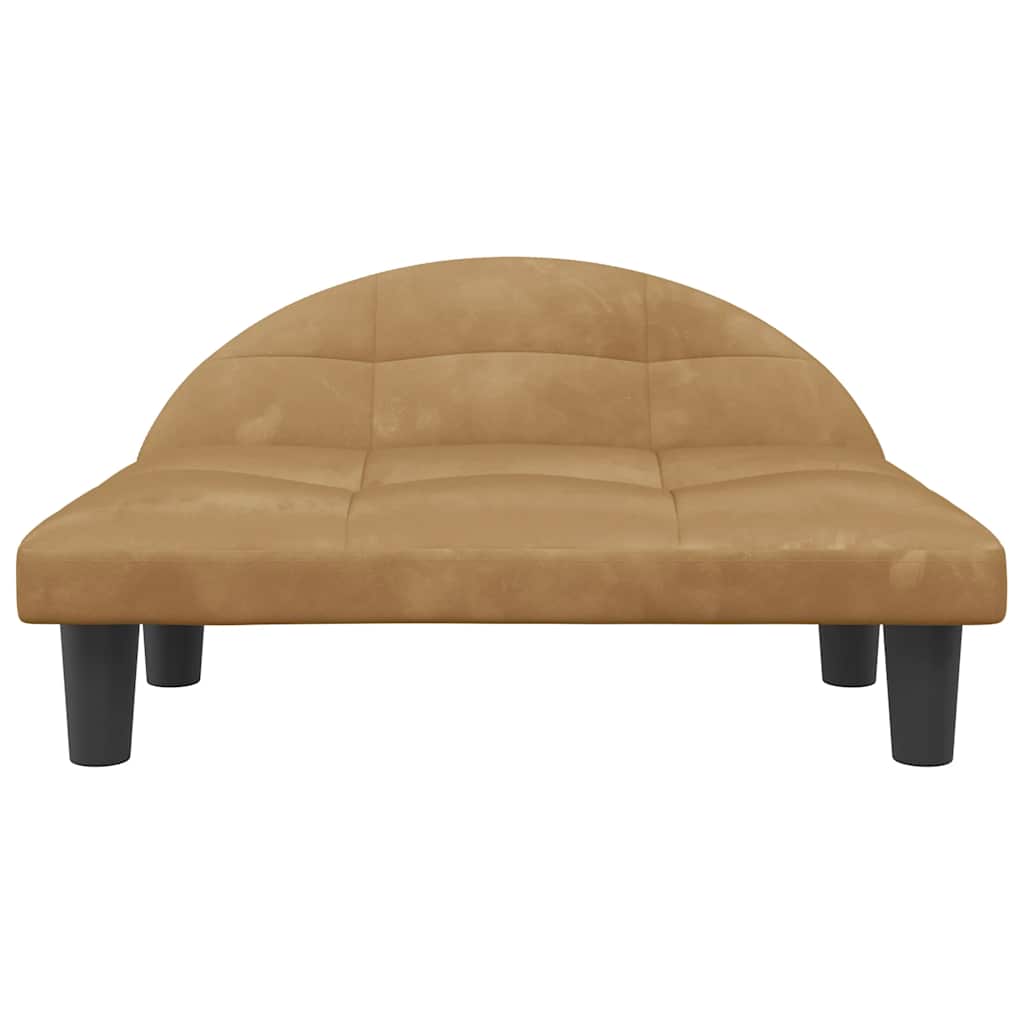 Hondenmand 70X52X30 Cm Bruin Fluweel