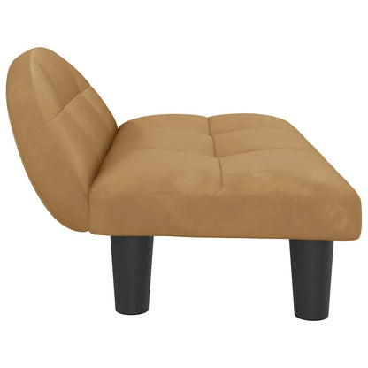 Hondenmand 70X52X30 Cm Bruin Fluweel
