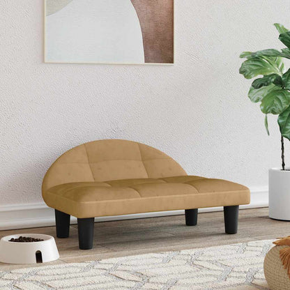 Hondenmand 70X52X30 Cm Bruin Fluweel
