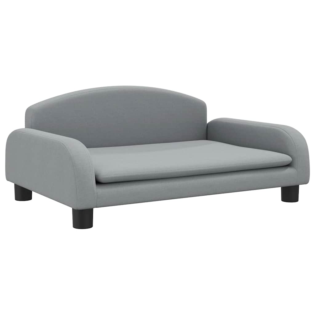 Hondenmand 70 x 45 x 30 cm Lichtgrijs Stof