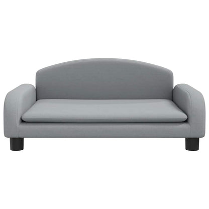 Hondenmand 70 x 45 x 30 cm Lichtgrijs Stof