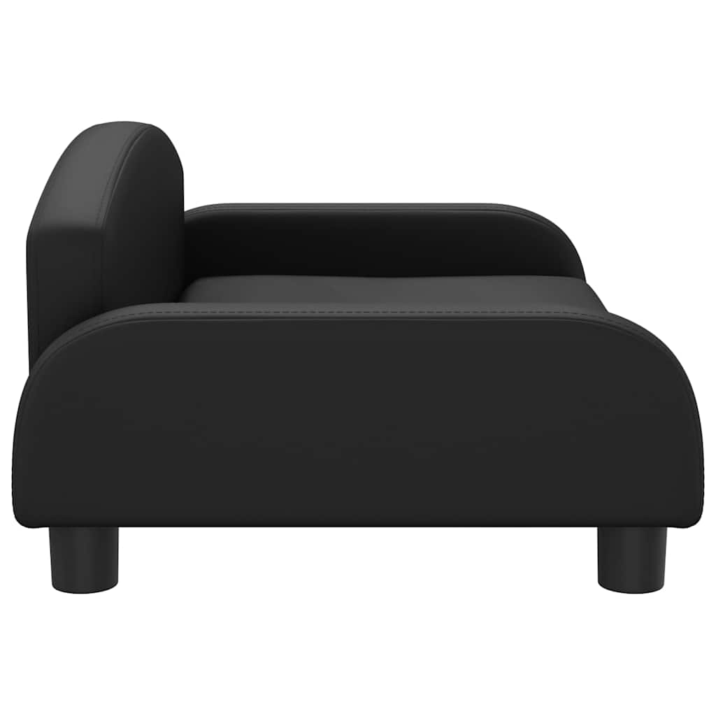 Hondenmand 70 x 45 x 30 cm Zwart Kunstleer
