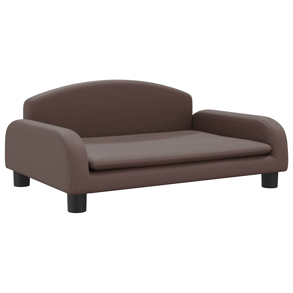 Hondenmand 70 x 45 x 30 cm Bruin Kunstleer