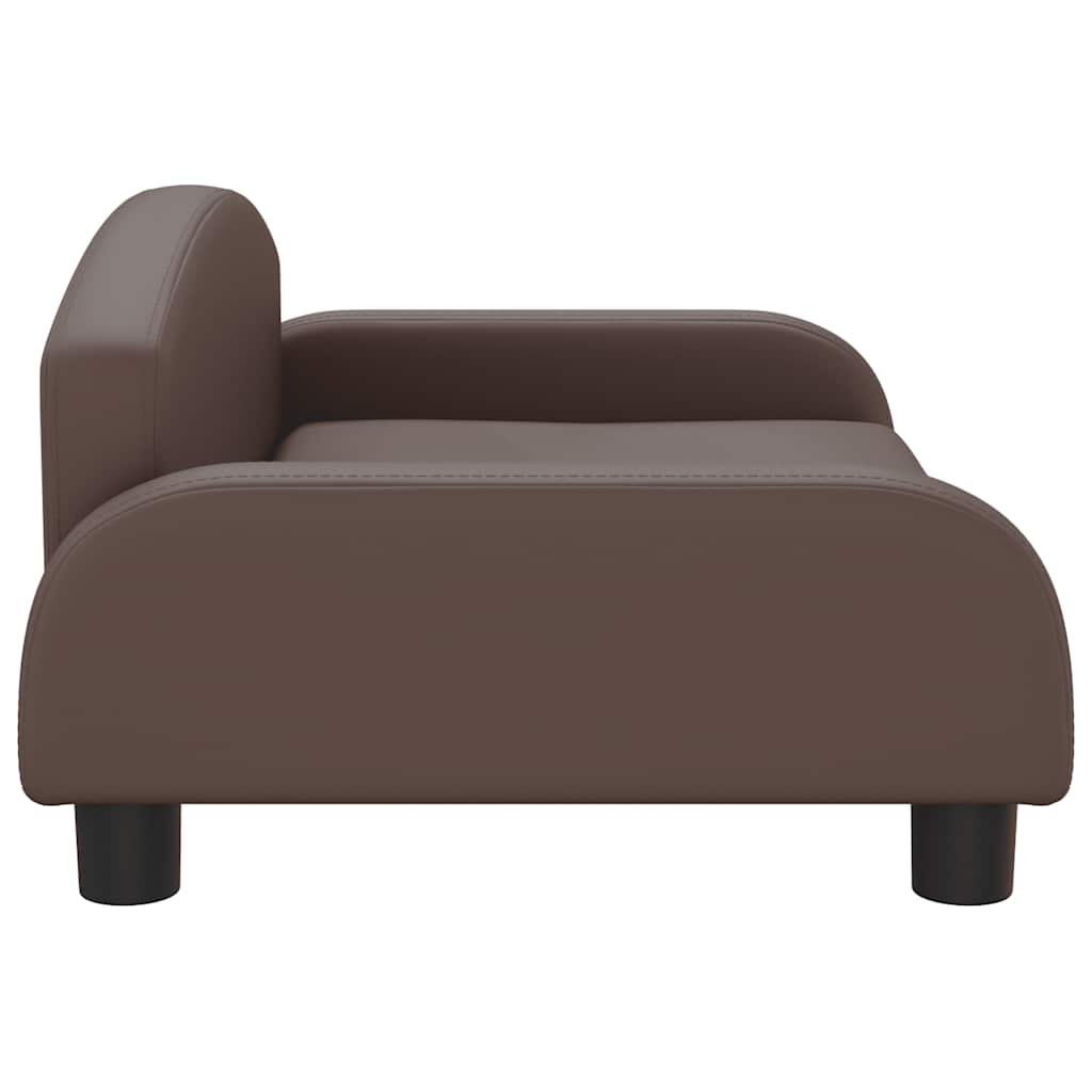 Hondenmand 70 x 45 x 30 cm Bruin Kunstleer
