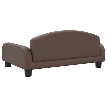 Hondenmand 70 x 45 x 30 cm Bruin Kunstleer