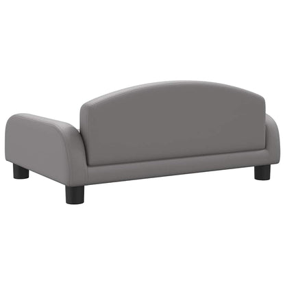 Hondenmand 70 x 45 x 30 cm Grijs Kunstleer
