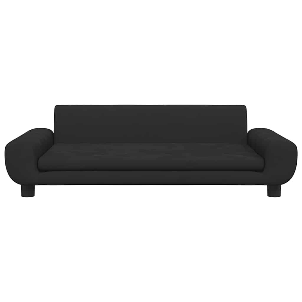Hondenmand Fluweel 100 x 54 x 33 cm Zwart