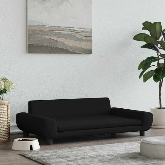 Hondenmand Fluweel 100 x 54 x 33 cm Zwart