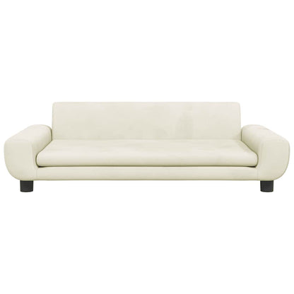 Hondenmand Fluweel Kleurig 100 x 54 x 33 cm Crème