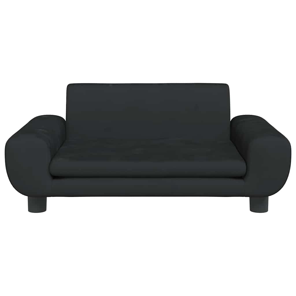 Hondenmand Fluweel 70 x 45 x 33 cm Zwart