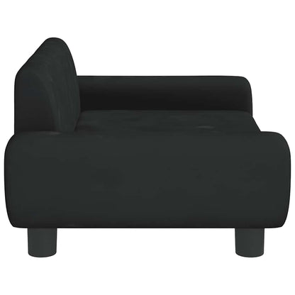 Hondenmand Fluweel 70 x 45 x 33 cm Zwart