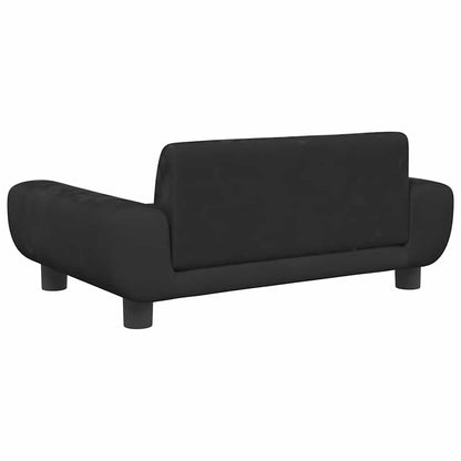 Hondenmand Fluweel 70 x 45 x 33 cm Zwart