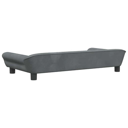 Hondenmand Fluweel 100 x 50 x 21 cm Donkergrijs