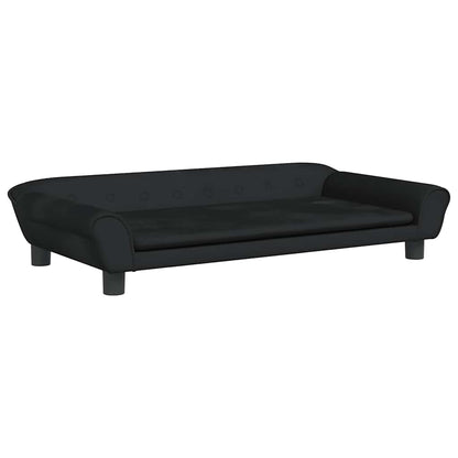 Hondenmand Fluweel 100 x 50 x 21 cm Zwart