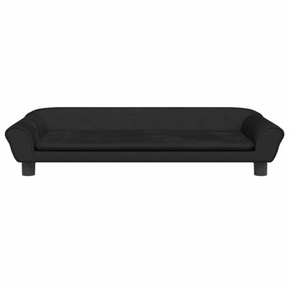 Hondenmand Fluweel 100 x 50 x 21 cm Zwart