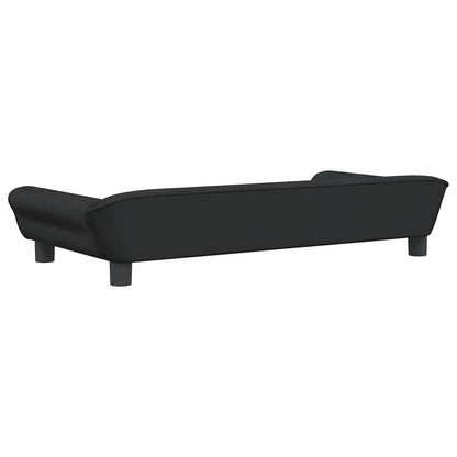 Hondenmand Fluweel 100 x 50 x 21 cm Zwart